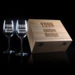 Custom Logo Design 550 ml Wine Glass Boxed Gift Set