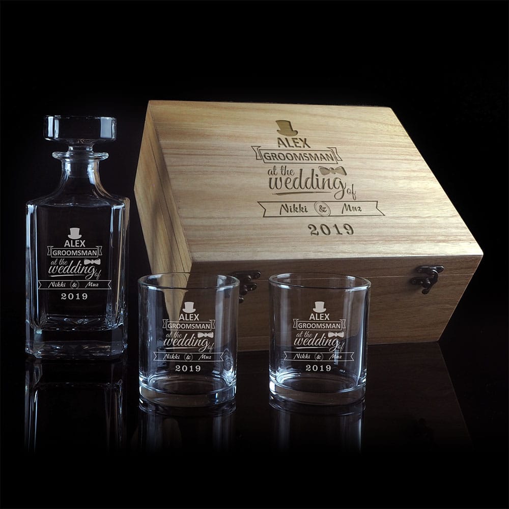 Personalised Decanter Gift Sets: Whisky & Wine Decanters