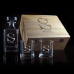 Aged with Distinction Design 750 ml Decanter with 2 spirit Glass Gift Set