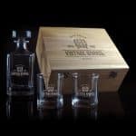 Vintage Design 750 ml Decanter with 2 spirit Glass Gift Set