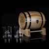 Custom Years Aged to Perfection Design 280ml Spirit Glasses and Barrel Set