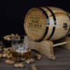 Custom Years Aged to Perfection Design 280ml Spirit Glasses and Barrel Set