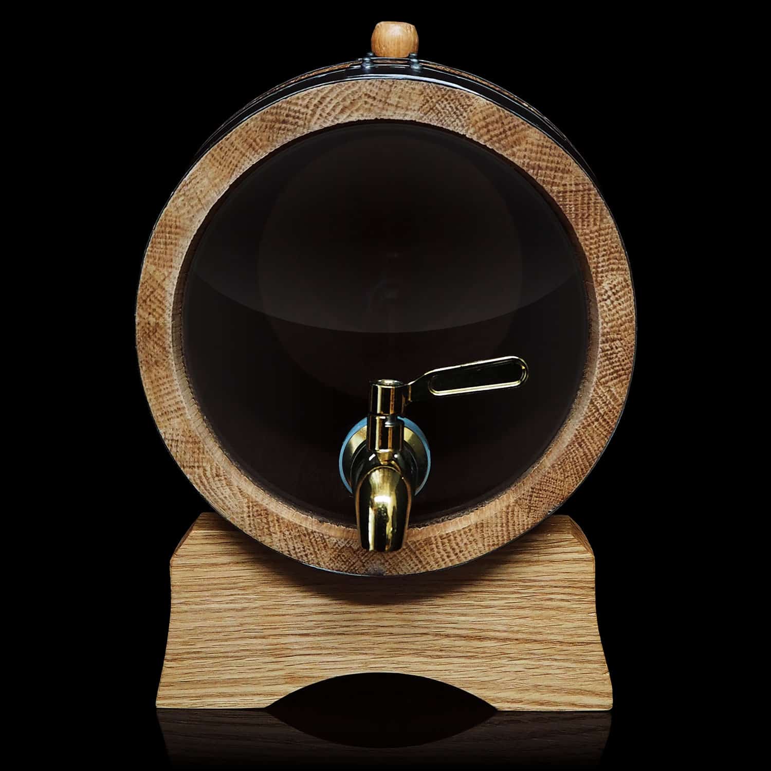 Plain 5L Glass Head Oak Barrel