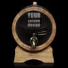 Supply Your Design / Logo 5L Glass Head Oak Barrel