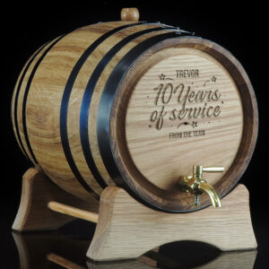 Personalised 'Years of Service' Oak Barrel