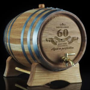 Personalised 'Aged to Perfection' Oak Barrel