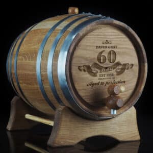Personalised 'Aged to Perfection' Oak Barrel