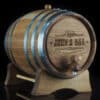 Personalised 'Bar Design' Oak Barrel