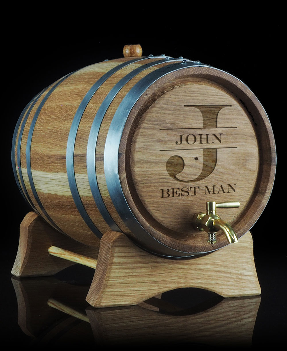 Personalised 'Best Man' Oak Barrel
