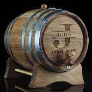 Personalised 'Best Man' Oak Barrel