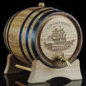 Personalised 'Captain Design' Oak Barrel