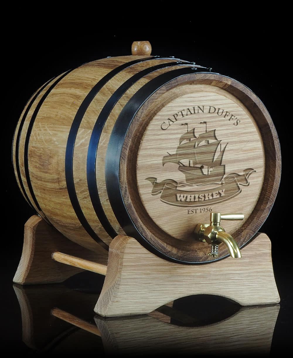 Personalised 'Captain Design' Oak Barrel
