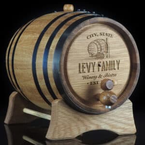 Personalised 'Family' Oak Barrel