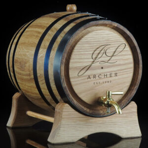Personalised 'Initials & Surname' Oak Barrel
