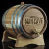 Personalised 'Man Cave Design' Oak Barrel