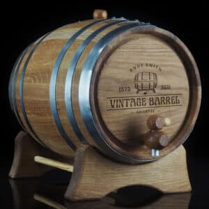 Personalised 'Vintage Design' Oak Barrel