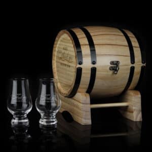 Thank You Design 200ml Whiskey Glass Barrel Gift Set