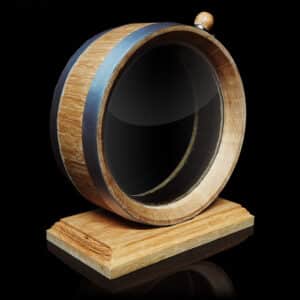 1L Glass Head Oak Flask