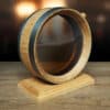 1L Glass Head Oak Flask