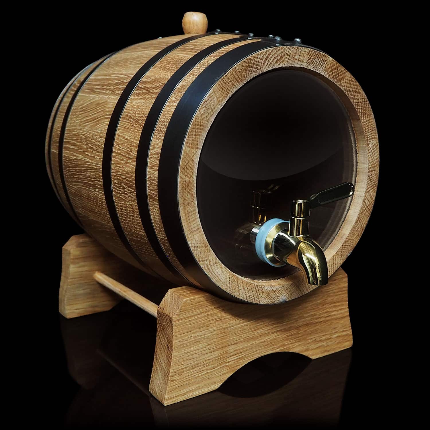Plain 5L Glass Head Oak Barrel