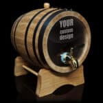 Supply Your Design / Logo 5L Glass Head Oak Barrel