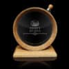 Name & Spirit Design 1L Glass Head Oak Flask
