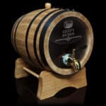 Name & Spirit Design 5L Glass Head Oak Barrel