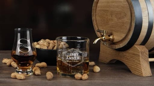 crystal whiskey glasses