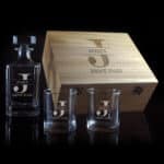 Best Dad Design 750 ml Decanter with 2 spirit Glass Gift Set