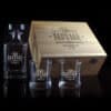 Dad's Bar Design 750 ml Decanter with 2 spirit Glass Gift Set