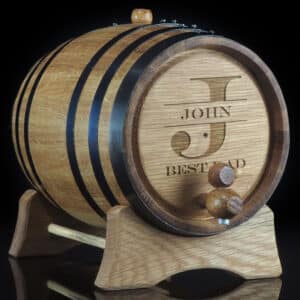 Personalised 'Best Dad' Oak Barrel